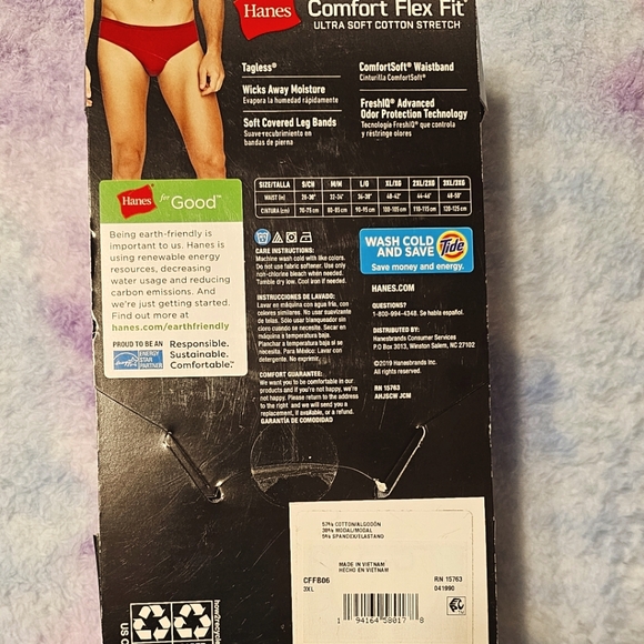 Hanes breifs 3xl (6 pack) - Picture 3 of 5